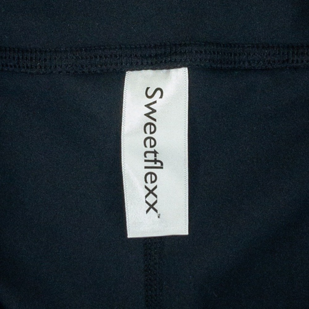 Sweetflexx‎ Resistance Leggings Womens Small Black High Waisted Pockets Ruched - Picture 10 of 13